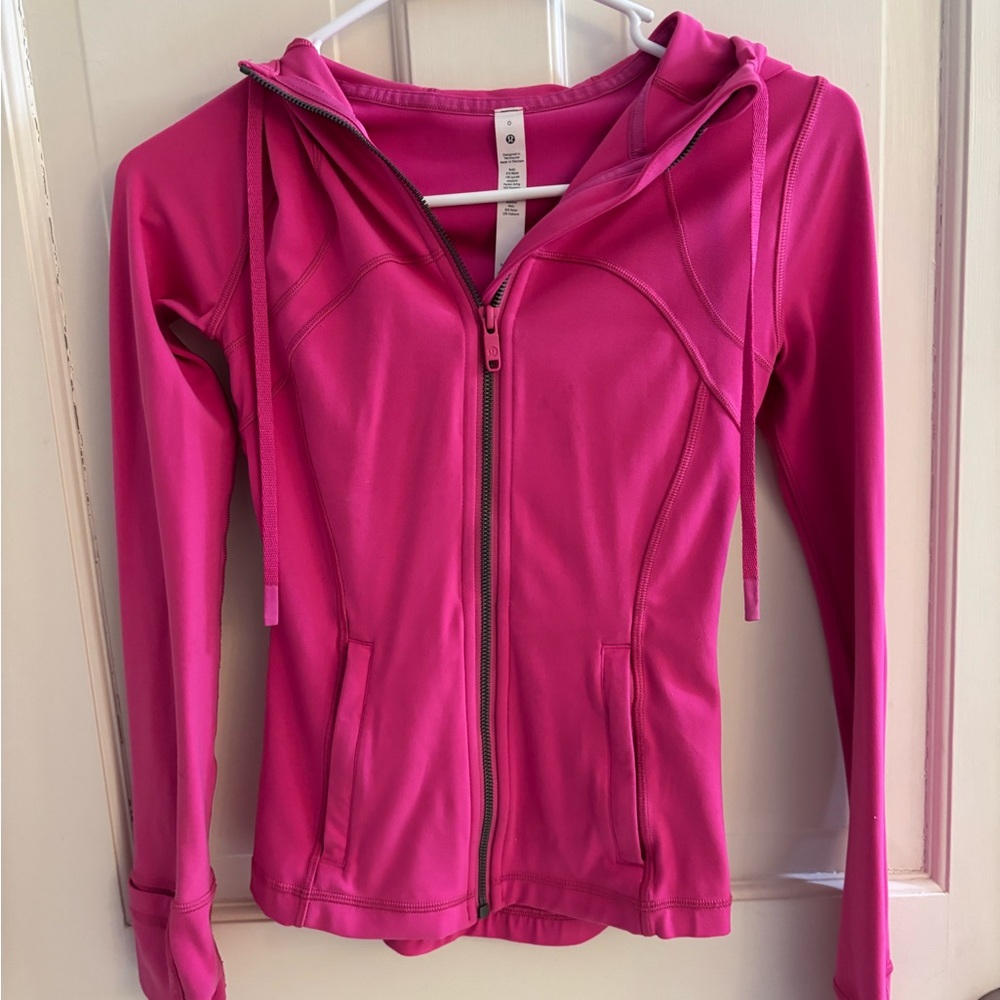 Lululemon Pink Define Jacket with Hood